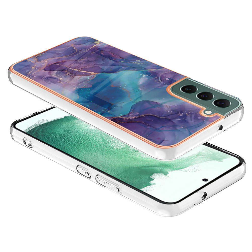  Samsung Galaxy S23 Plus Skal Marmor TPU Lila