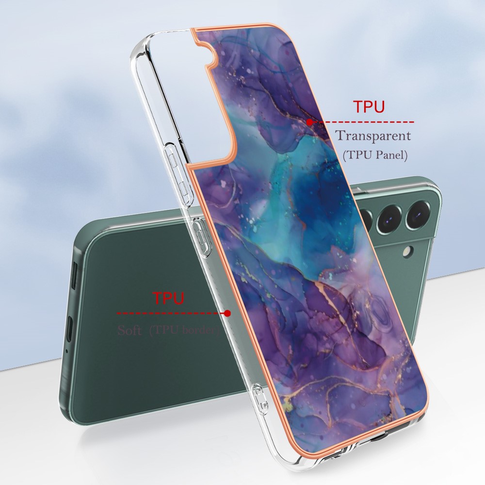  Samsung Galaxy S23 Plus Skal Marmor TPU Lila