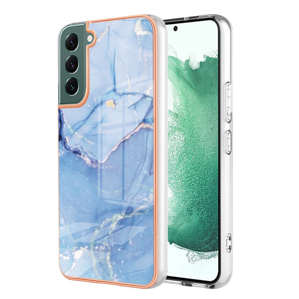  Samsung Galaxy S23 Plus Skal Marmor TPU Blå