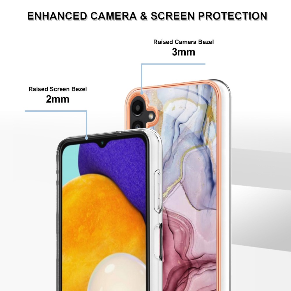  Samsung Galaxy A34 5G Skal Marmor TPU Roséguld