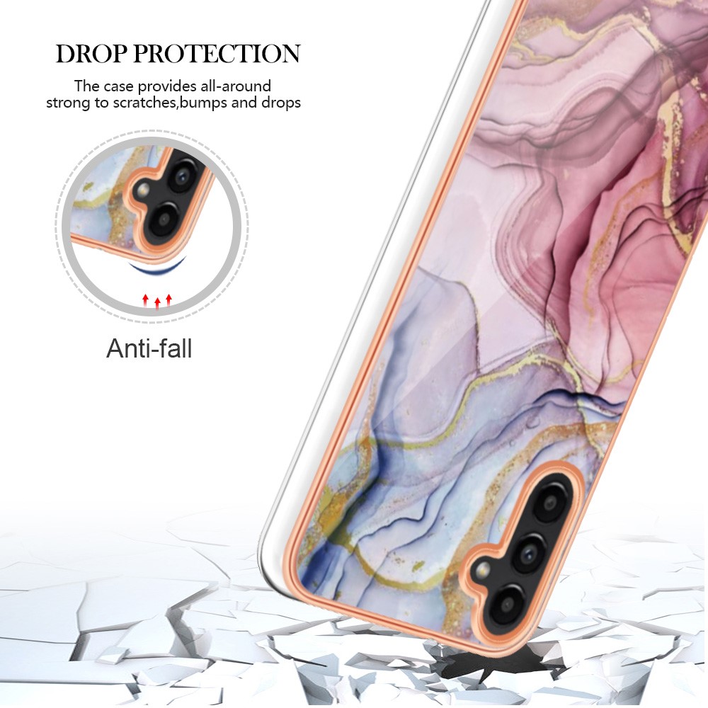 Samsung Galaxy A34 5G Skal Marmor TPU Roséguld