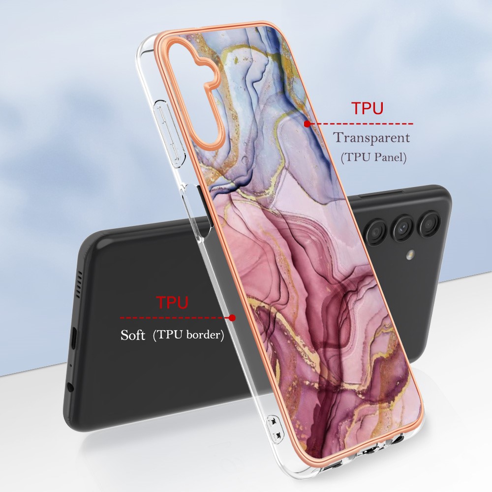  Samsung Galaxy A34 5G Skal Marmor TPU Roséguld