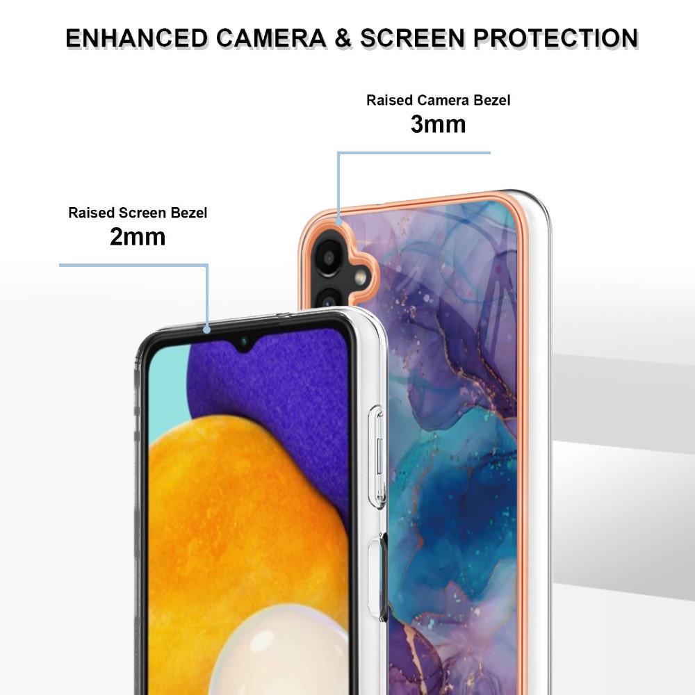  Samsung Galaxy A34 5G Skal Marmor TPU Lila