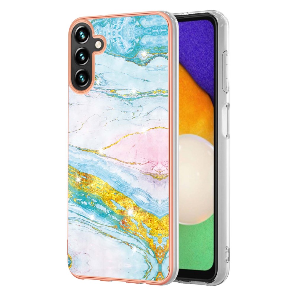  Samsung Galaxy A34 5G Skal Marmor TPU Grön