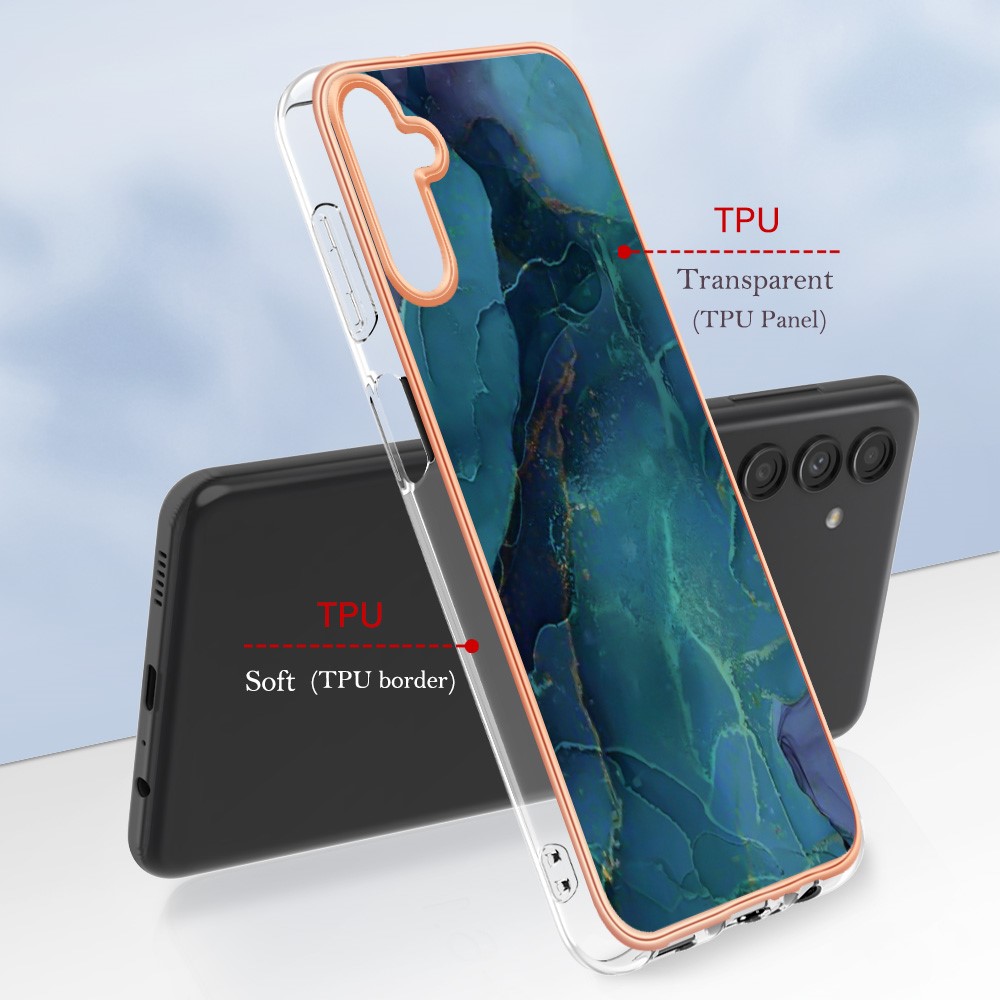  Samsung Galaxy A54 5G Skal Marmor TPU Grön