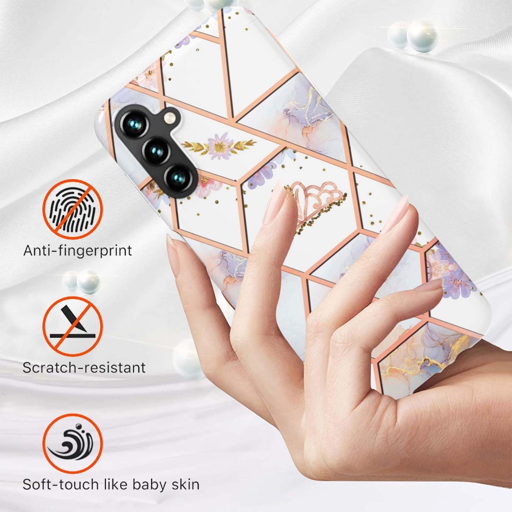  Samsung Galaxy A54 5G Skal Marmor TPU Krona