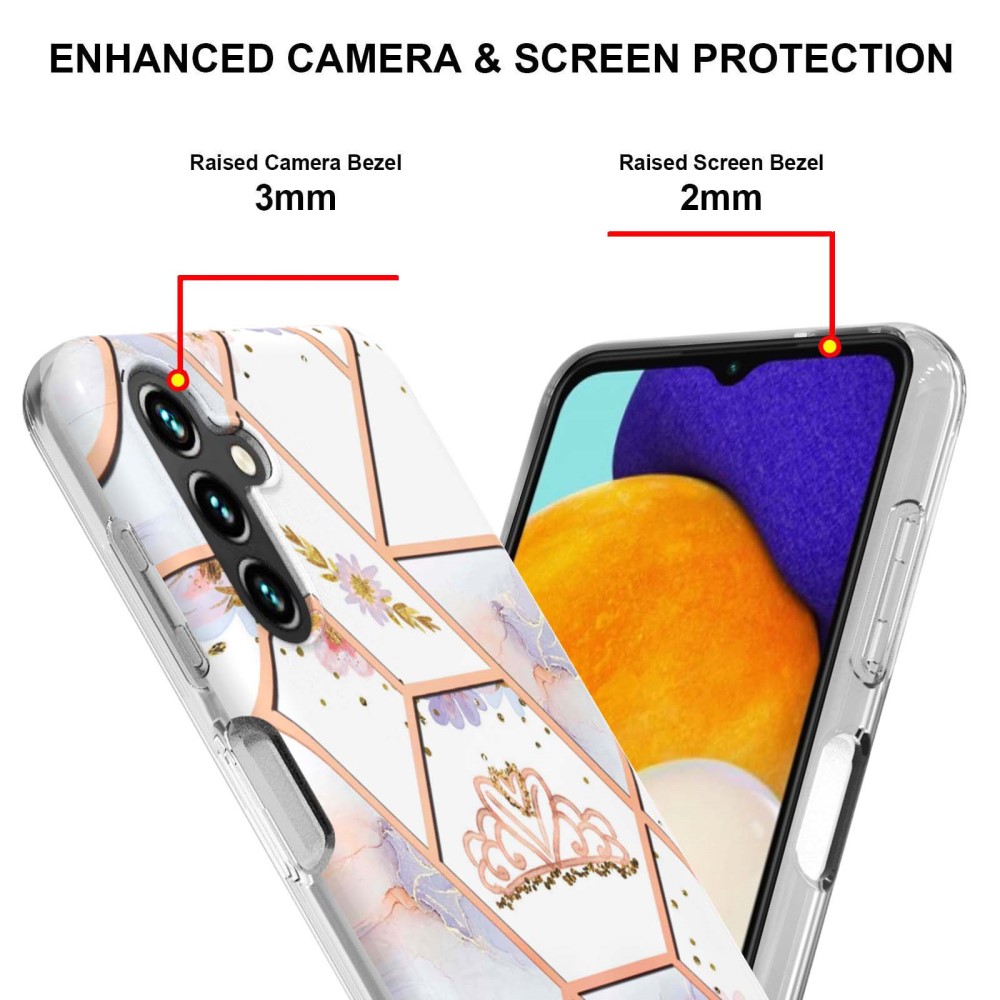  Samsung Galaxy A54 5G Skal Marmor TPU Krona
