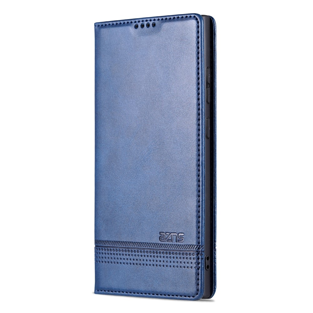 AZNS AZNS Samsung Galaxy S23 Ultra Fodral Flip Läder Blå