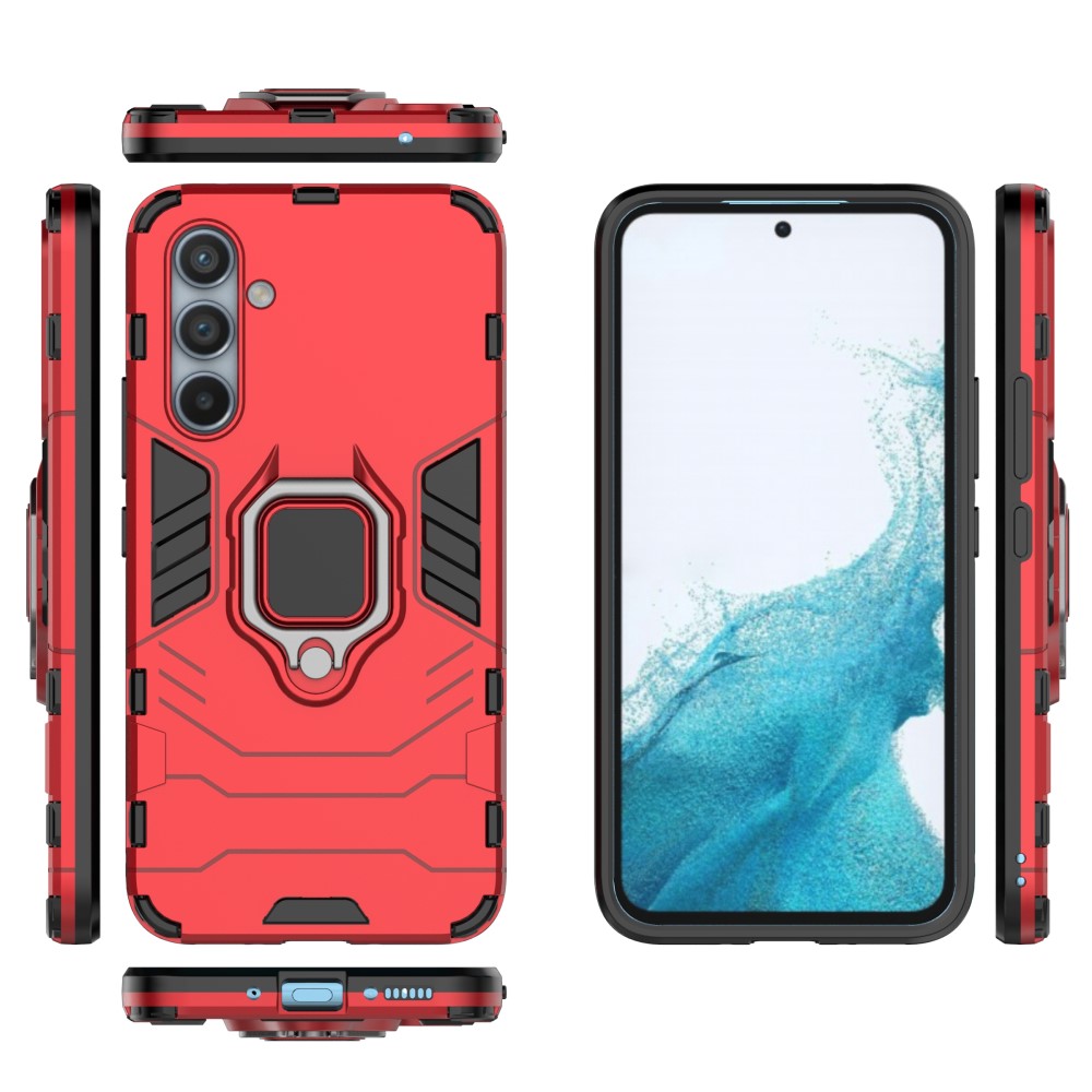  Samsung Galaxy A54 5G Skal Ring Hybrid Röd