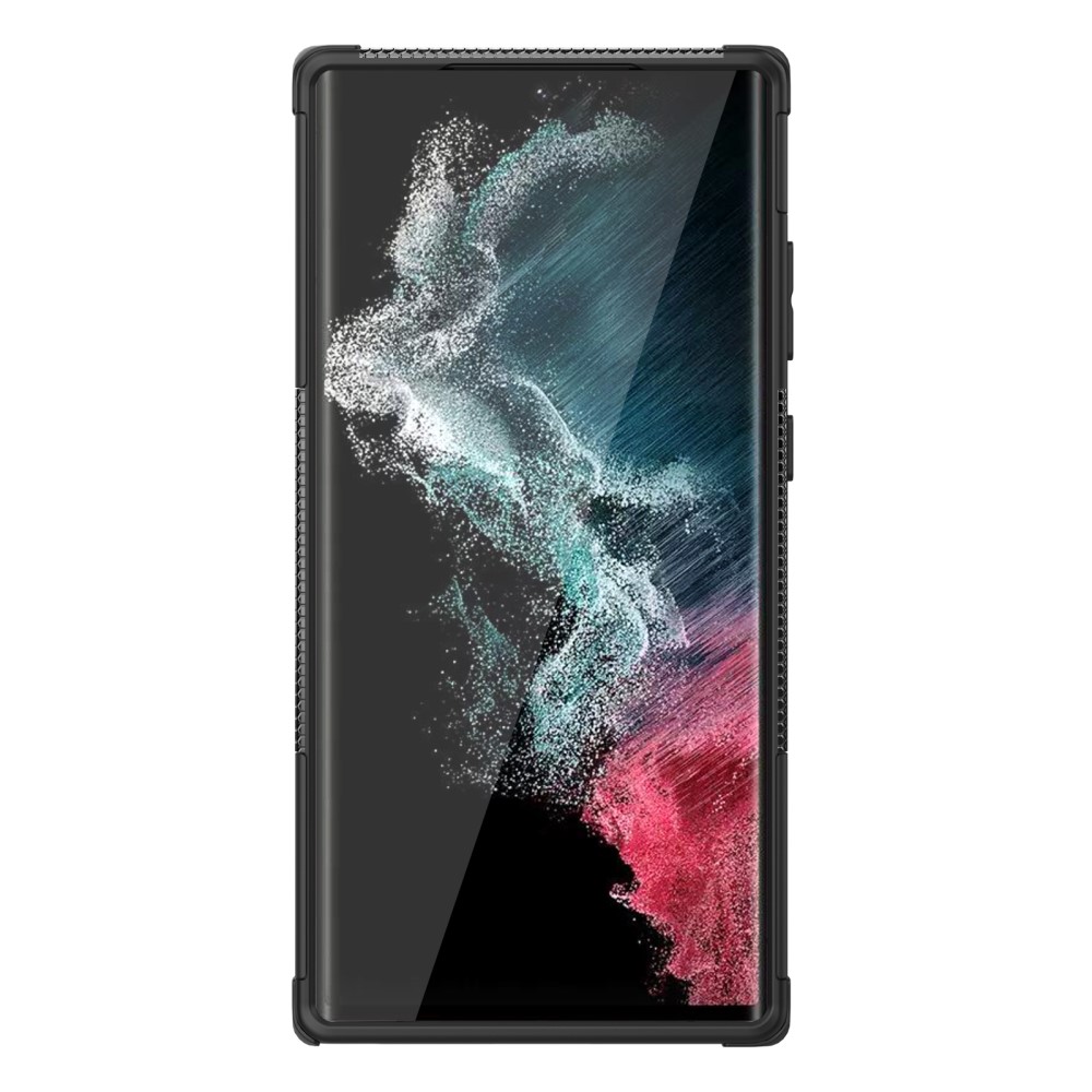  Galaxy S23 Ultra Skal Ultimata Stöttåligt med Stöd Svart