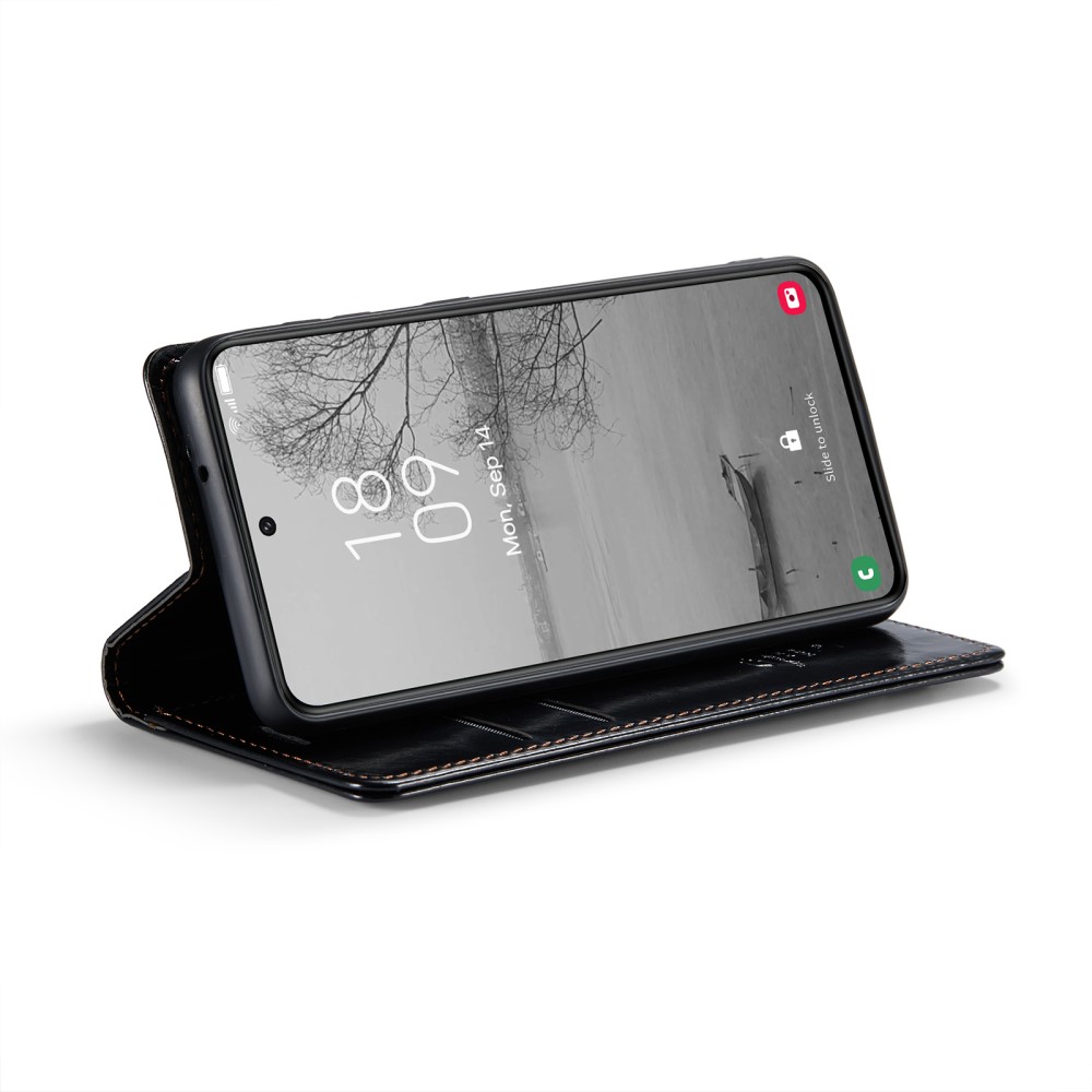 CASEME CASEME Samsung Galaxy S23 Plus Fodral Wax Textur Svart