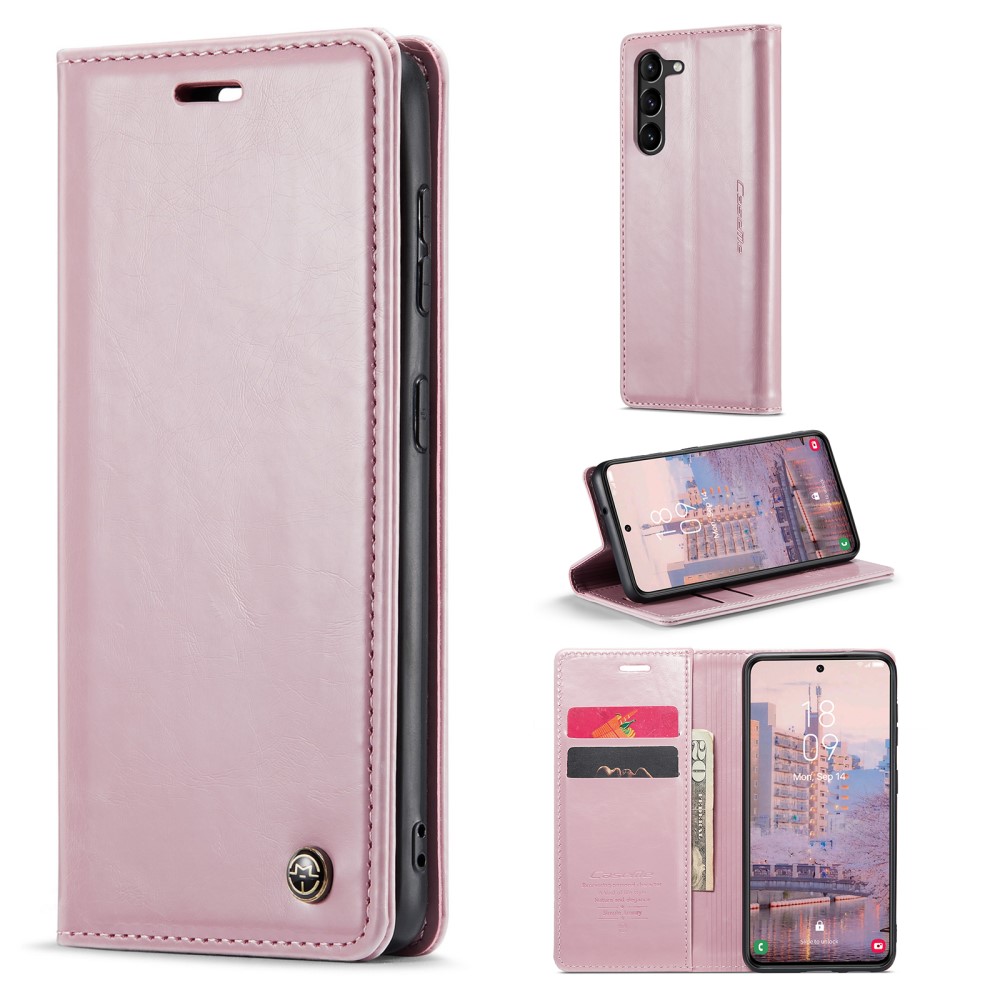 CASEME CASEME Samsung Galaxy S23 Plus Fodral Wax Textur Roséguld