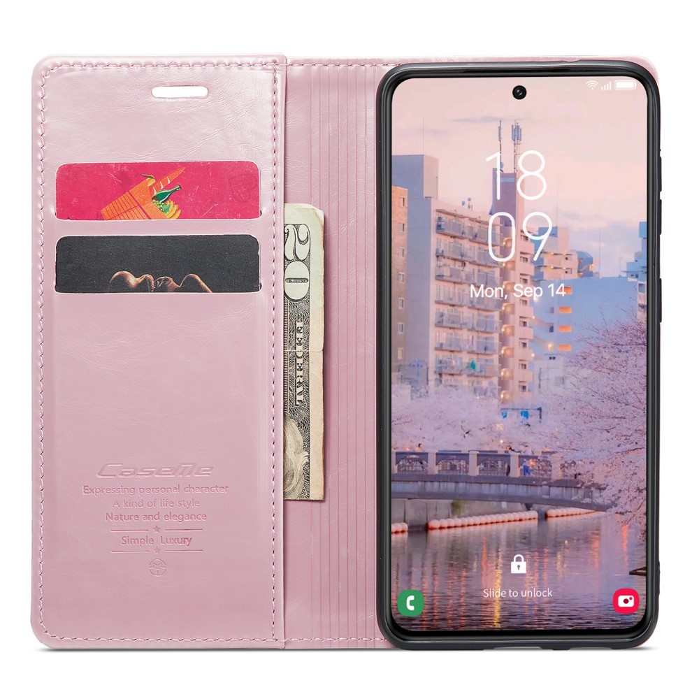 CASEME CASEME Samsung Galaxy S23 Plus Fodral Wax Textur Roséguld