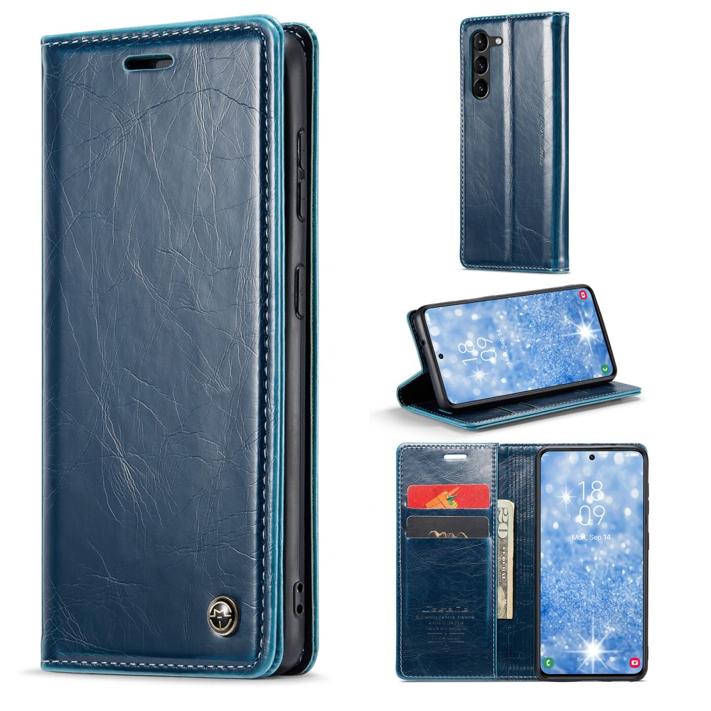 CASEME CASEME Samsung Galaxy S23 Plus Fodral Wax Textur Blå