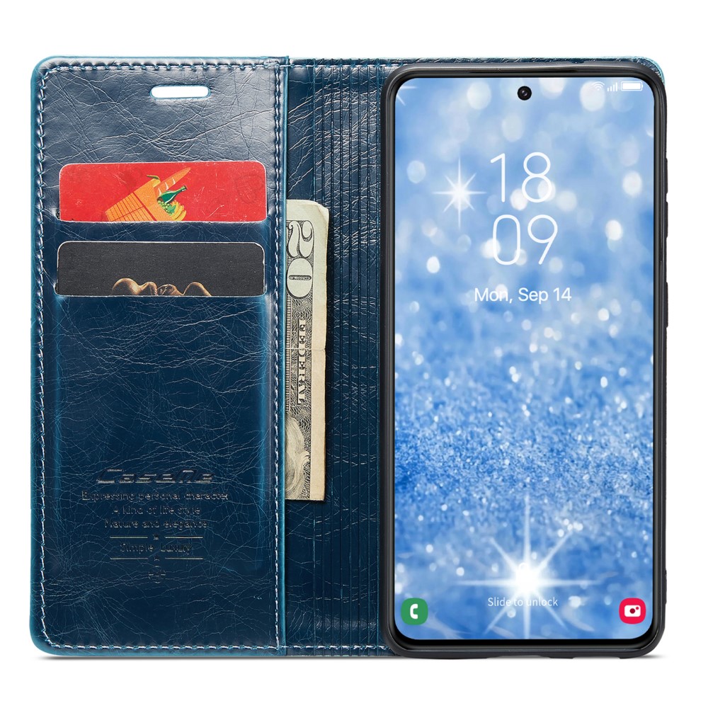 CASEME CASEME Samsung Galaxy S23 Plus Fodral Wax Textur Blå