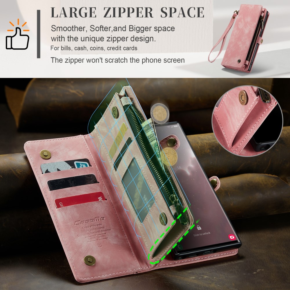 CASEME CASEME Galaxy S23 Ultra Fodral/Skal Magnet 2in1 Multifunktionell