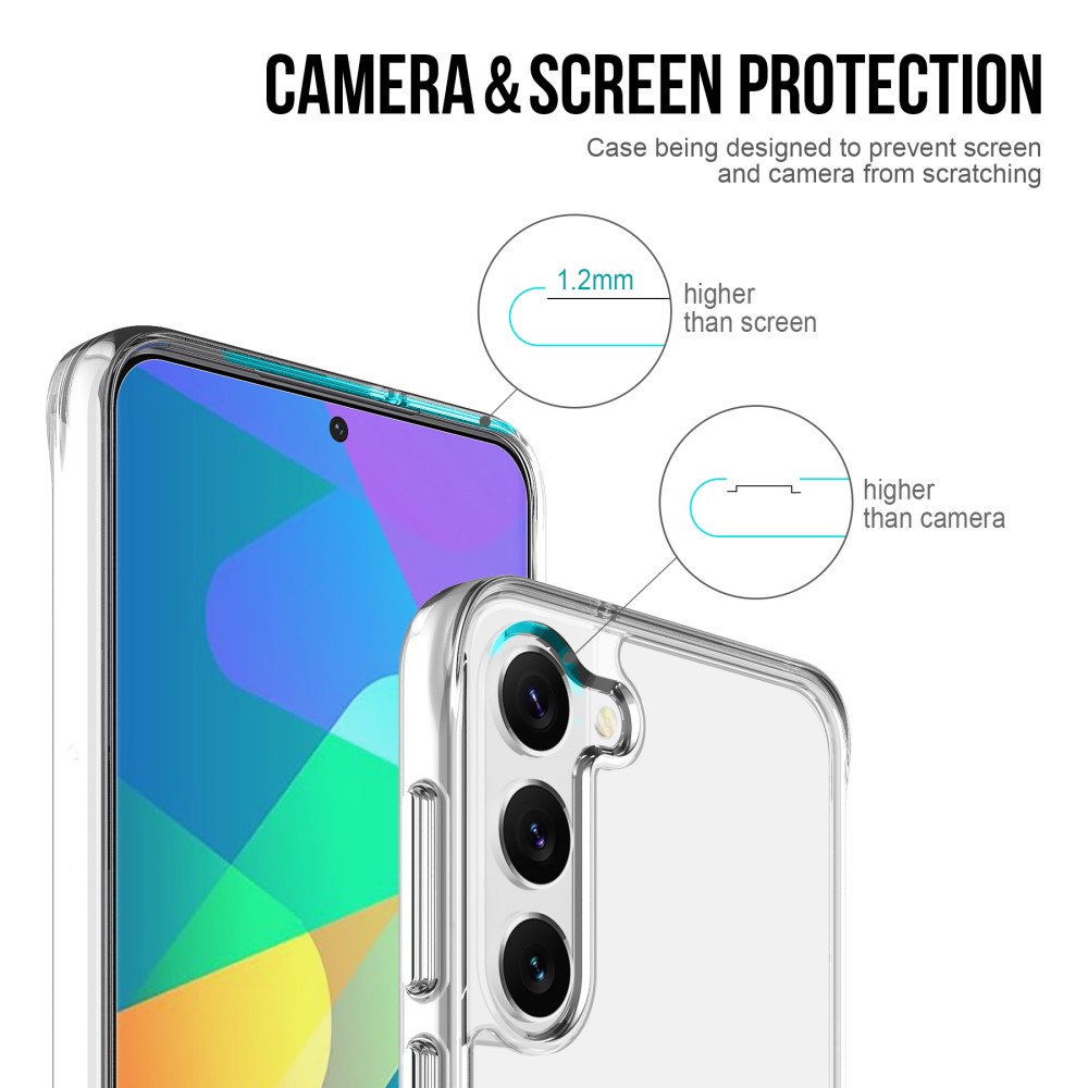 Samsung Galaxy S23 Plus Skal Shockproof Hybrid Transparent
