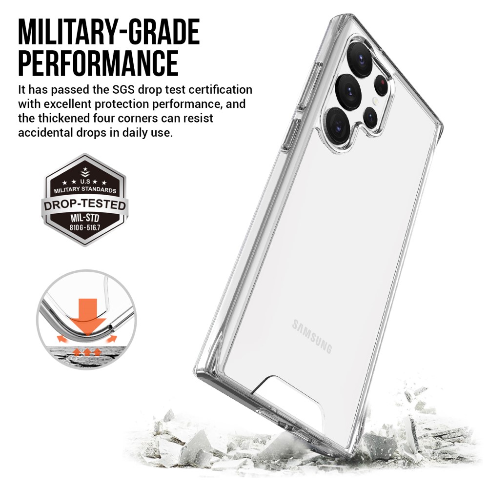  Samsung Galaxy S23 Ultra Skal Shockproof Hybrid Transparent