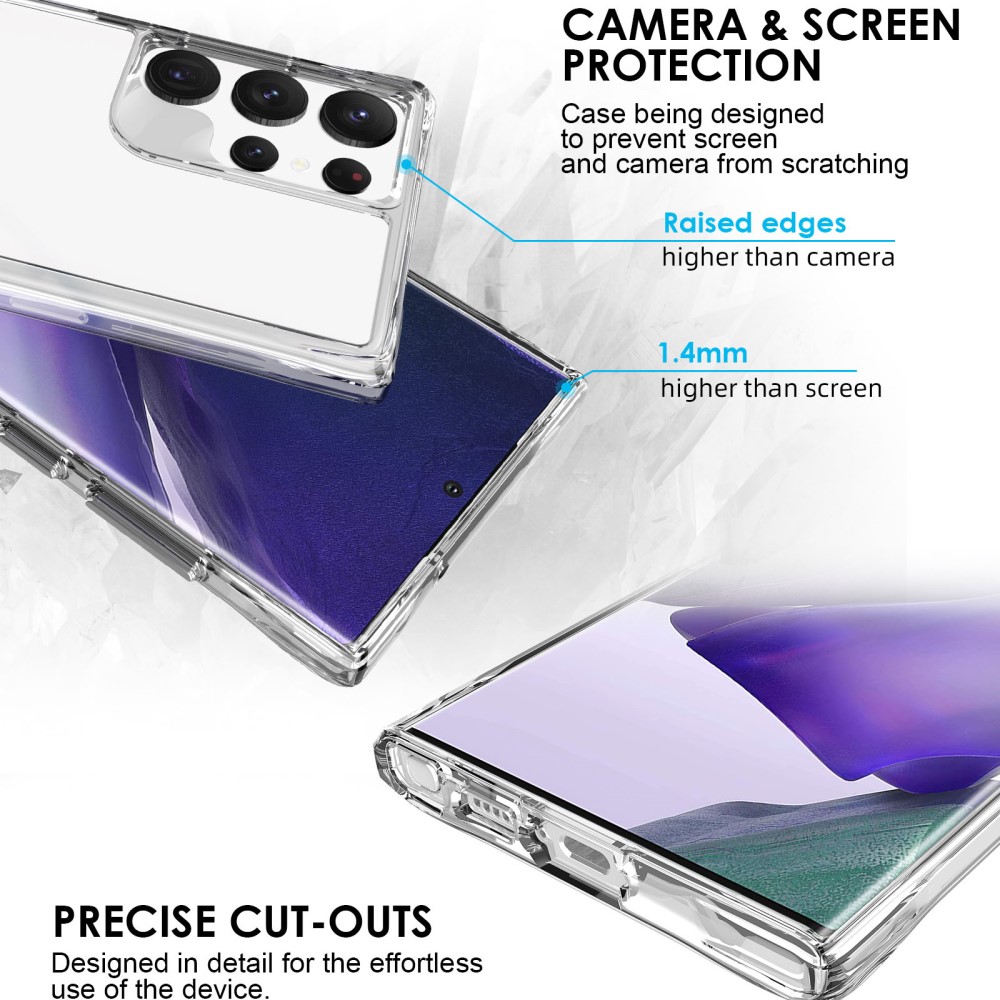  Samsung Galaxy S23 Ultra Skal Shockproof Hybrid Transparent