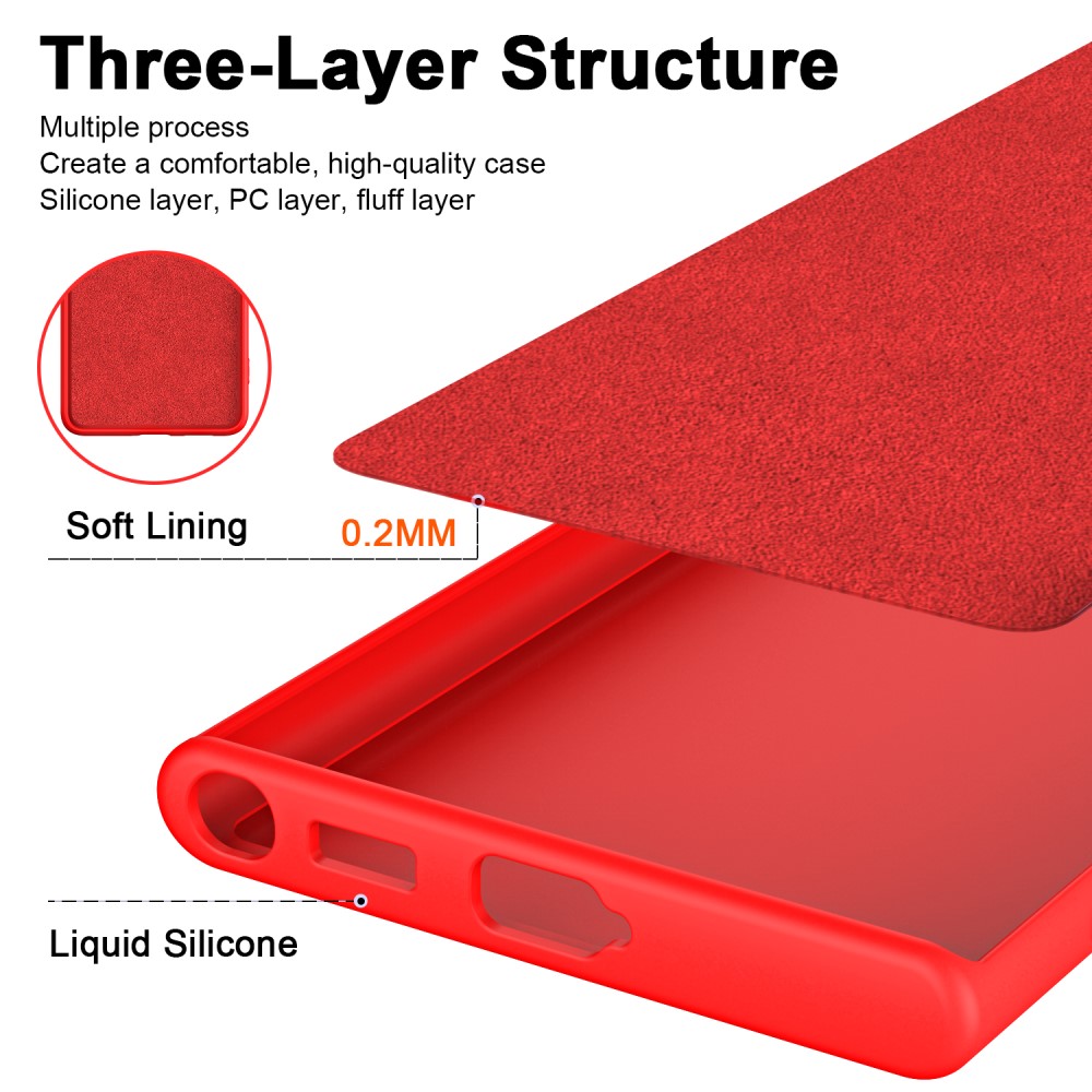  Samsung Galaxy S23 Ultra Skal Gummerat TPU Svart
