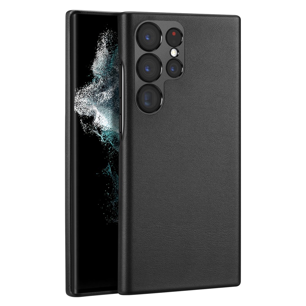 DUX DUCIS DUX DUCIS Galaxy S23 Ultra Skal Grit Läderbelagt Svart