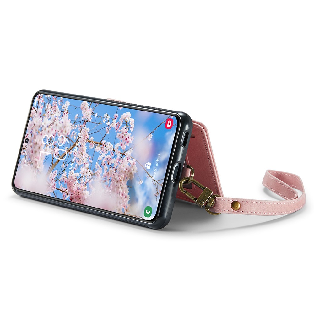 CASEME CASEME Galaxy S23 Plus Skal Med Magnetisk Plånbok Ljus Rosa
