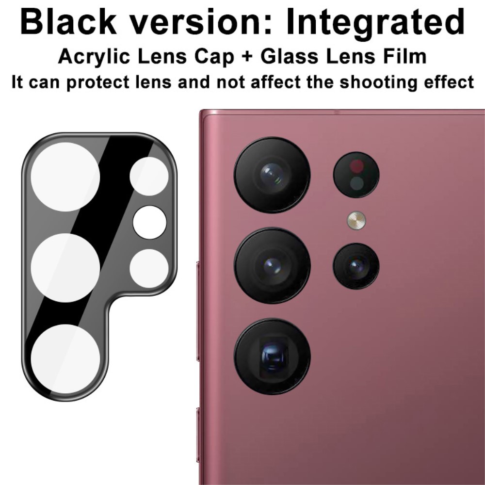 IMAK IMAK Galaxy S23 Ultra Linsskydd Akryl/Härdat Glas Svart
