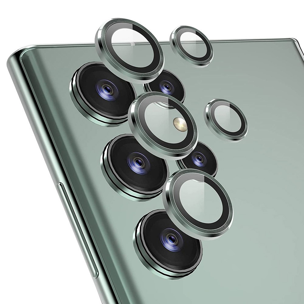 ENKAY ENKAY Galaxy S23 Ultra Linsskydd Härdat Glas Svartgrön