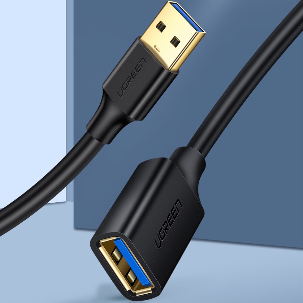 UGREEN UGREEN 1m USB-A Hane - Hona Förlängare Svart