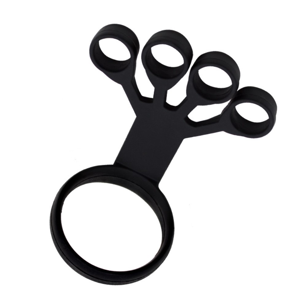  Fingertränare Silikon Svart (Högt Motstånd)