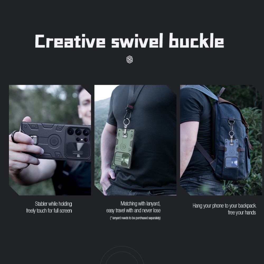 NILLKIN NILLKIN Galaxy S23 Ultra Skal CamShield Armor Pro Svart