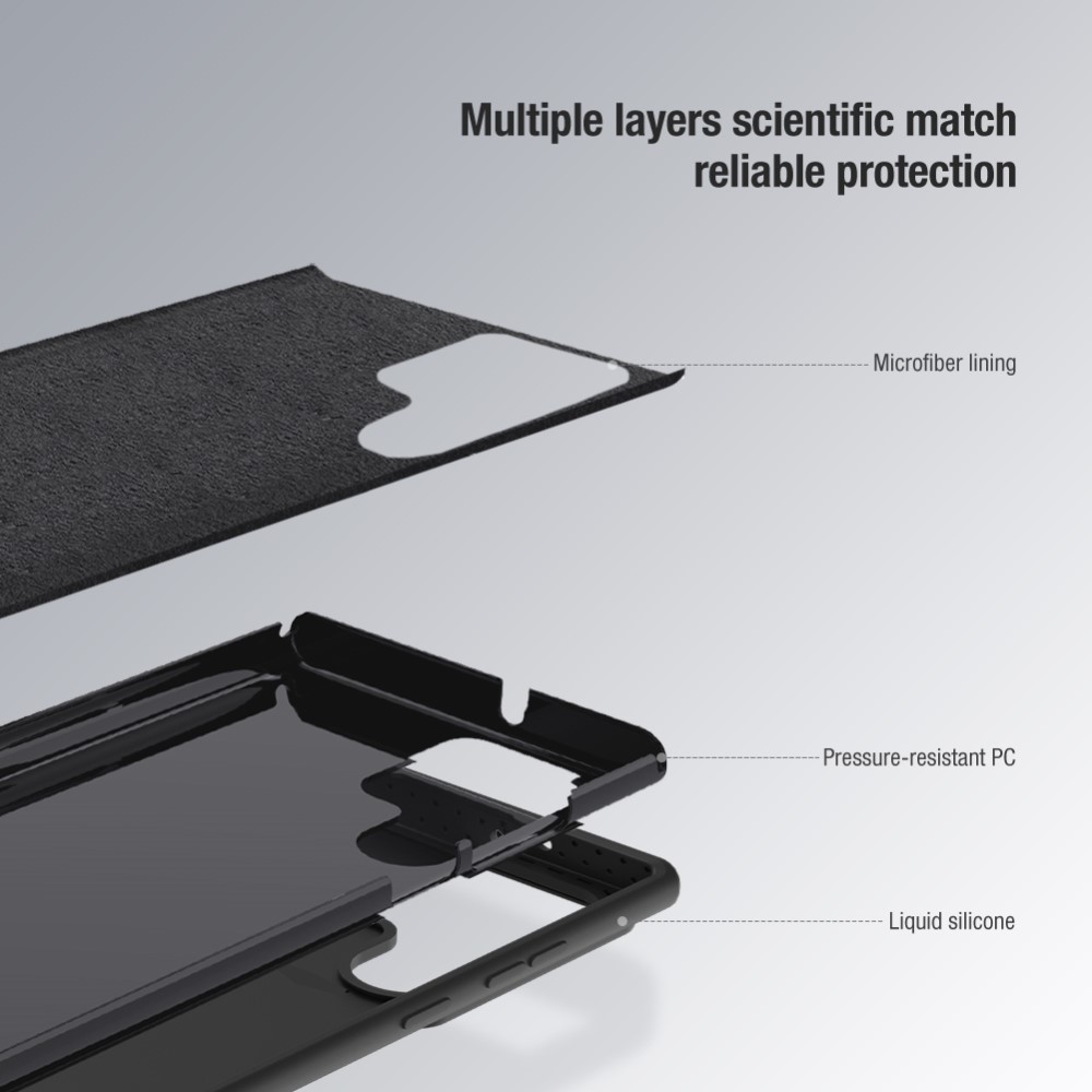 NILLKIN NILLKIN Galaxy S23 Ultra Skal CamShield Soft Silicone Blå