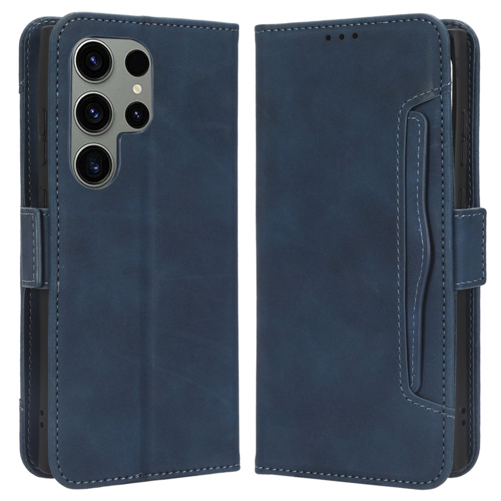  Galaxy S23 Ultra Fodral Med Avtagbart Kortfodral Blå