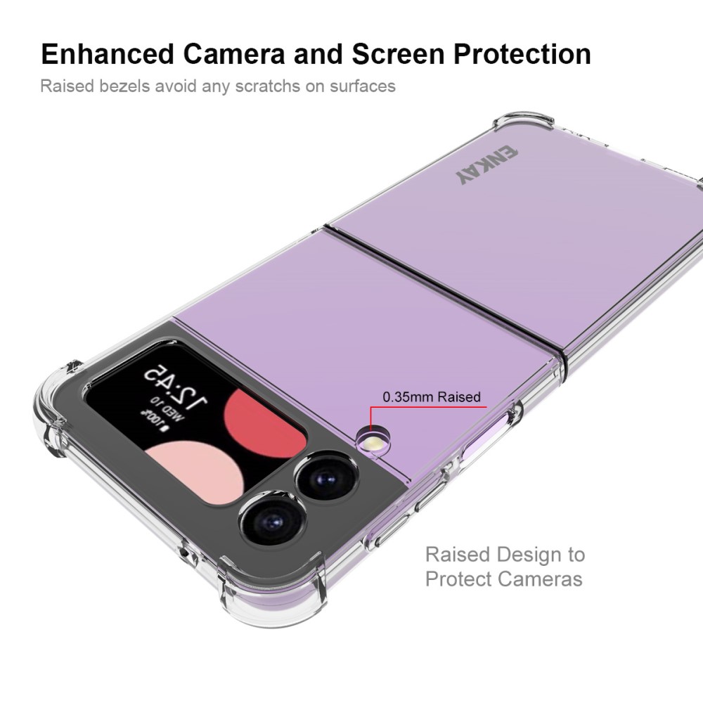 ENKAY ENKAY Galaxy Z Flip 4 Skal Shockproof TPU Transparent