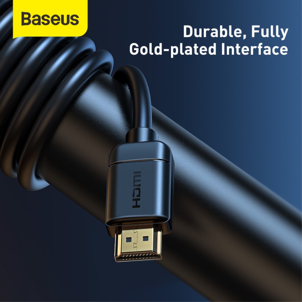 BASEUS Baseus 1m 4K 60Hz HD HDMI - HDMI Kabel Svart