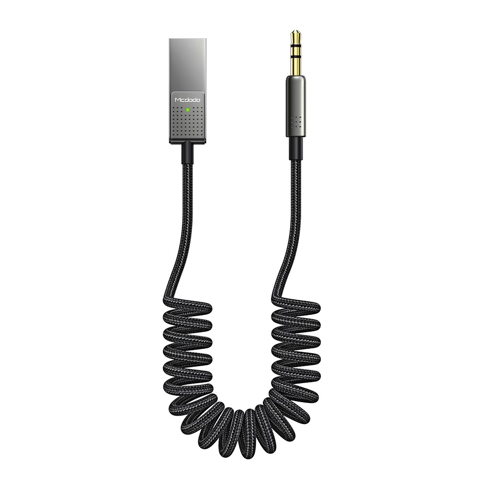 MCDODO Mcdodo 1.2m Bluetooth AUX Ljudadapter För Bilen Svart