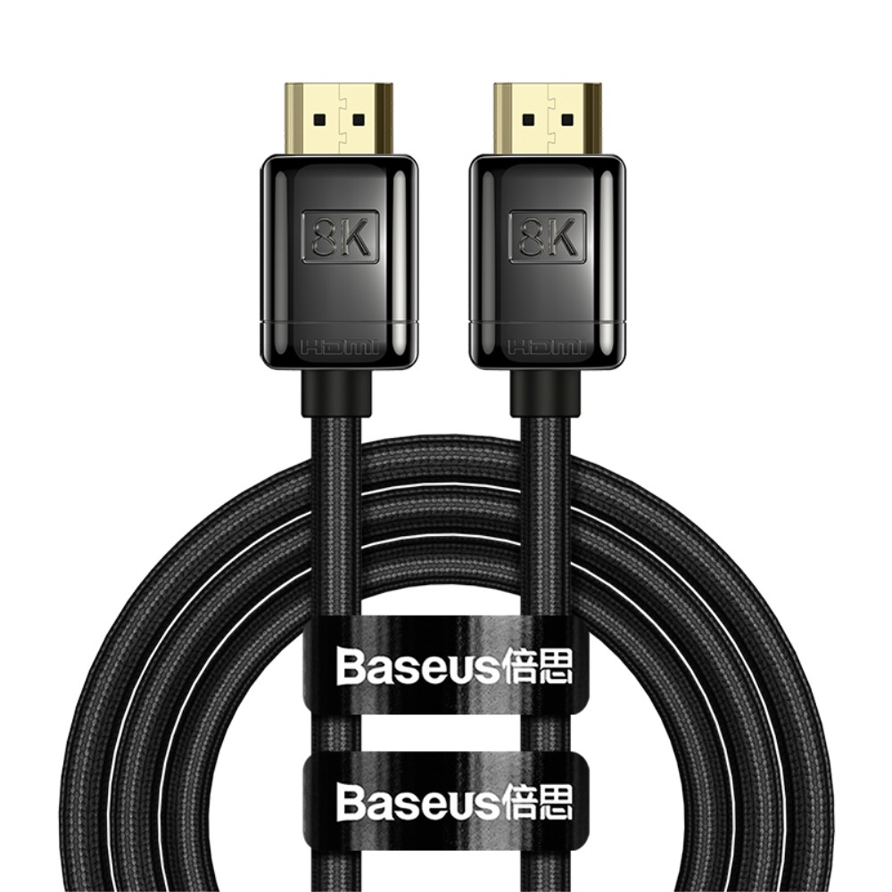 BASEUS Baseus 2m 8K HD 60Hz HDMI - HDMI Nylon Kabel Svart
