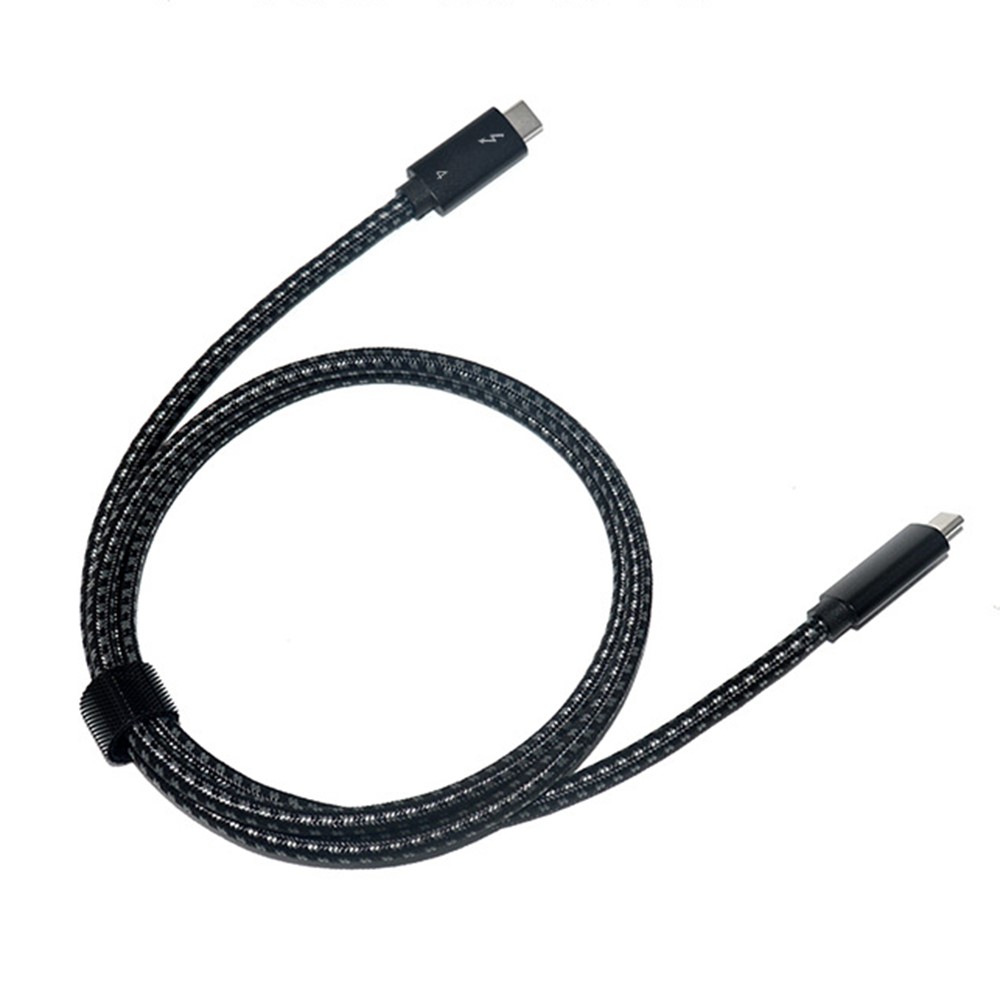 Thunderbolt 3/4 Kabel 50cm USB-C 100W PD Svart
