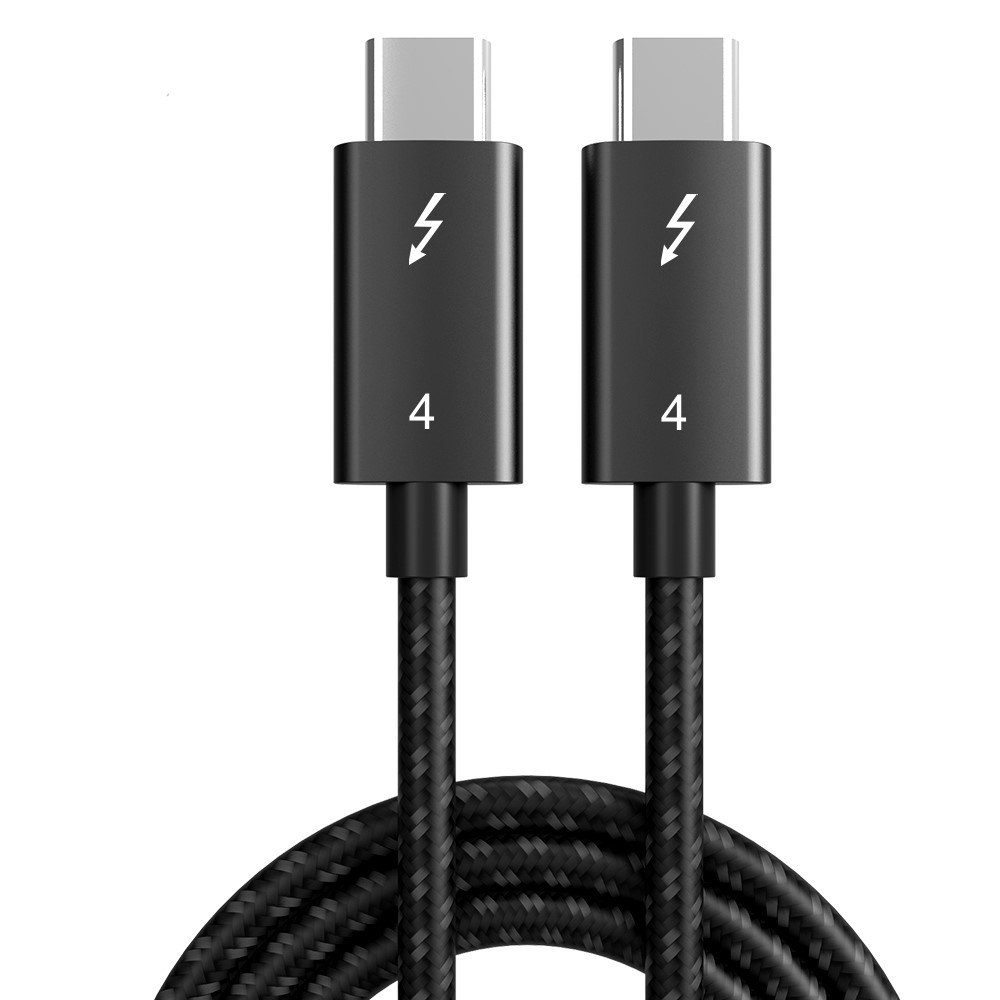  Thunderbolt 3/4 Kabel 2m USB-C 100W PD Svart