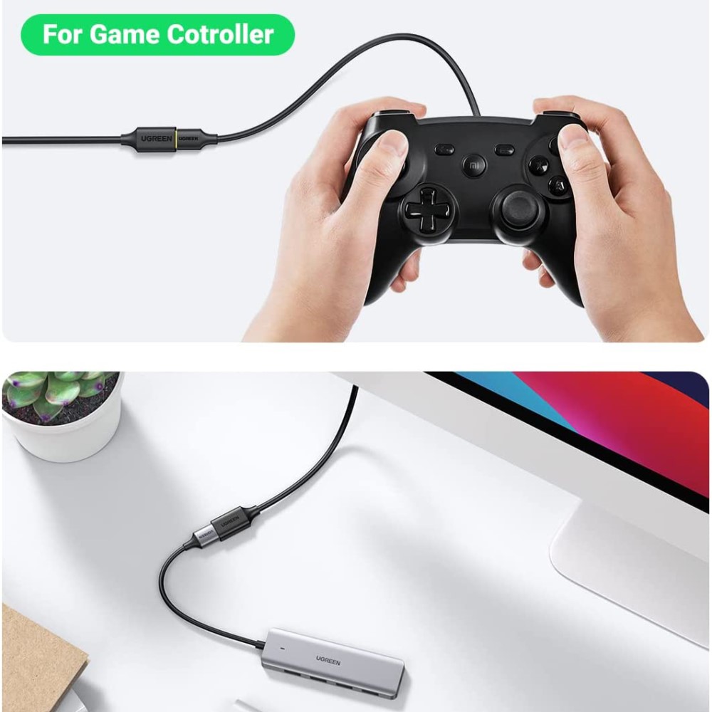 UGREEN UGREEN 1.5m USB 3.0 Hane Till Hona Förlängningskabel Svart