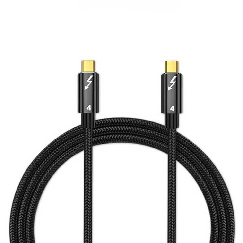  Thunderbolt 4 Kabel 1m USB-C 100W 8K 60Hz PD Svart