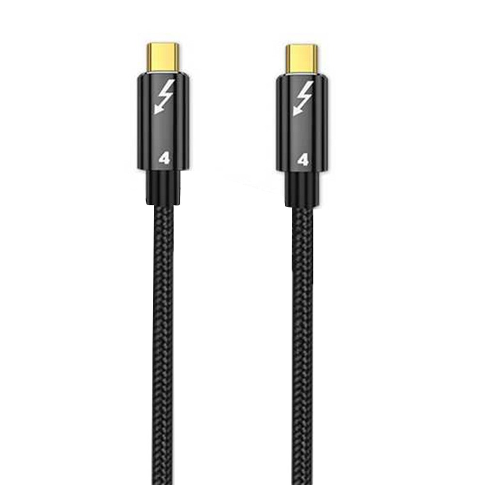  Thunderbolt 4 Kabel 30cm USB-C 100W 8K 60Hz PD Svart