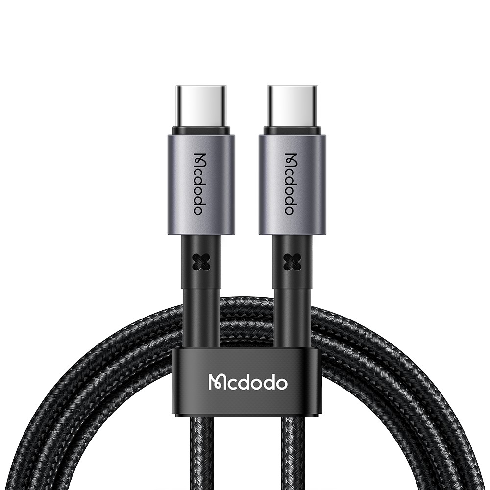 MCDODO Mcdodo 1m 60W PD USB-C - USB-C Snabbladdningskabel Svart