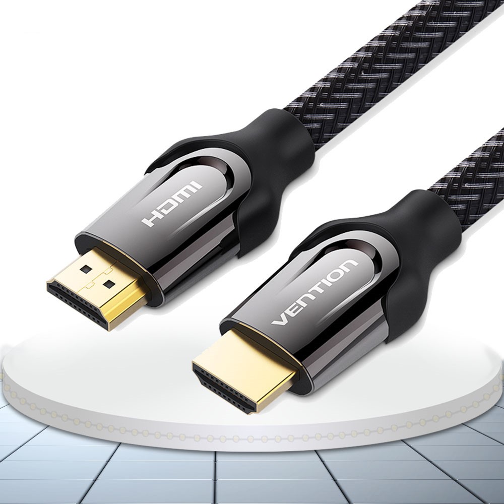 VENTION VENTION 1m 4K 60Hz HD HDMI - HDMI Nylon Kabel Svart
