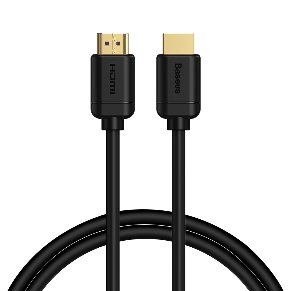 BASEUS Baseus 75cm 4K 60Hz HD HDMI - HDMI 2.0 Kabel Svart