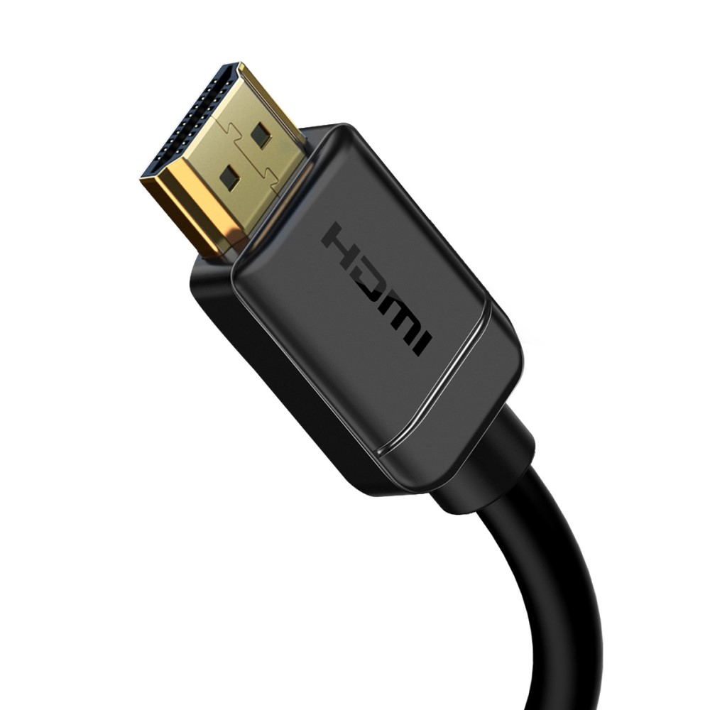 BASEUS Baseus 75cm 4K 60Hz HD HDMI - HDMI 2.0 Kabel Svart