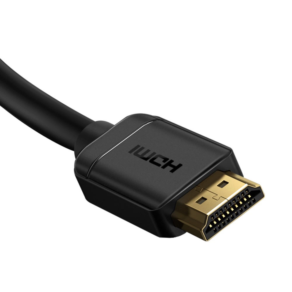 BASEUS Baseus 75cm 4K 60Hz HD HDMI - HDMI 2.0 Kabel Svart