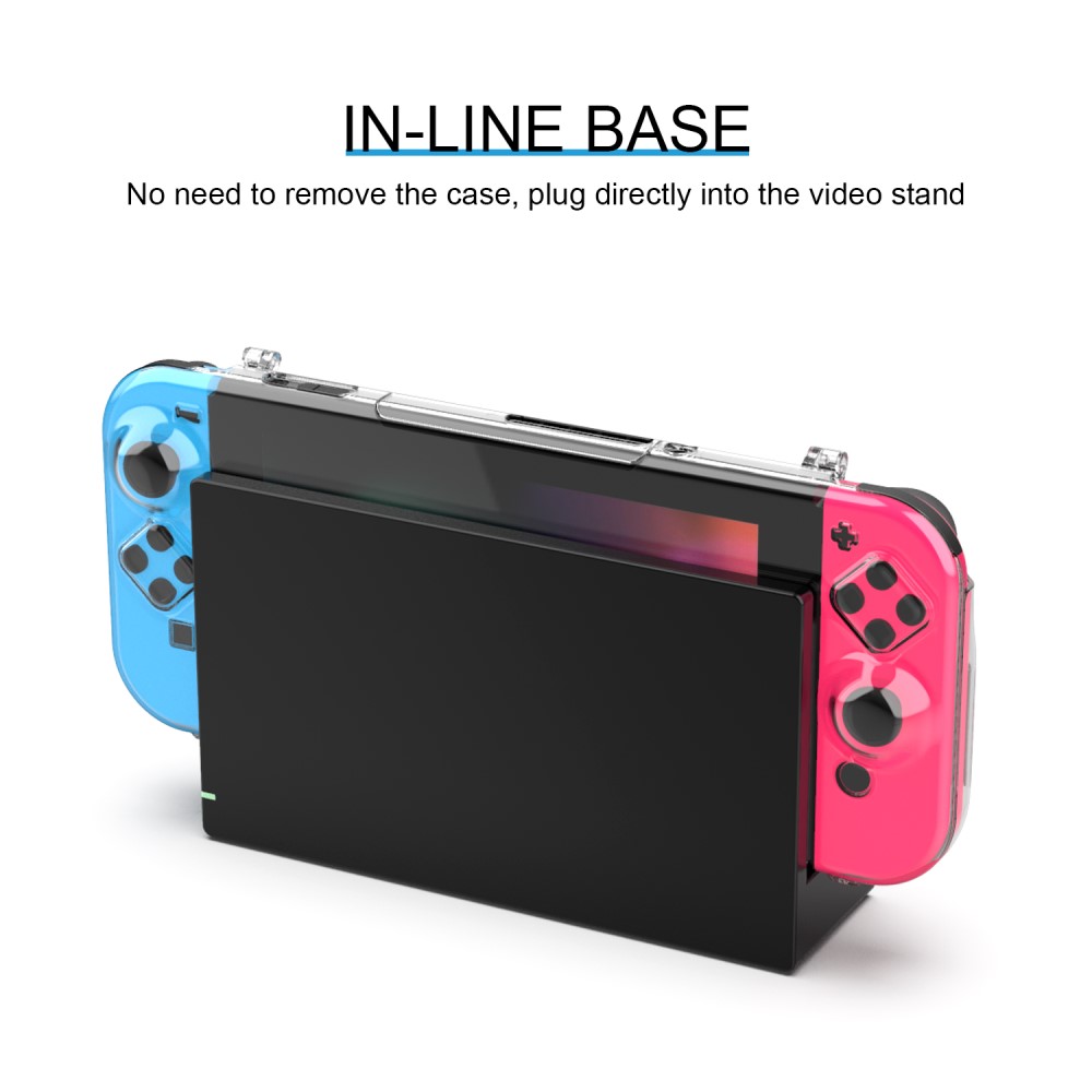  Nintendo Switch Inkapslat Skal Med 2 Spelplatser Transparent