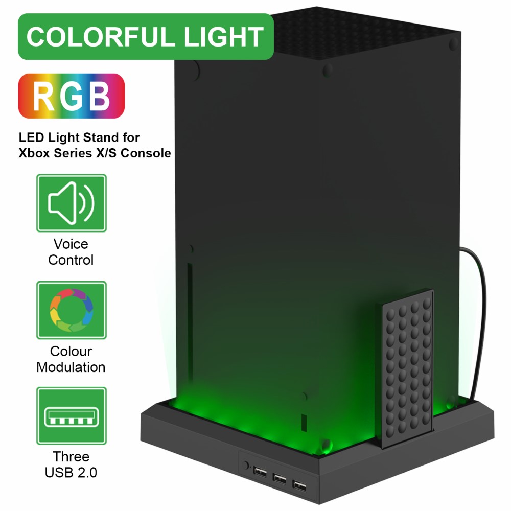  Xbox Series S/X Laddningsstation RGB Svart