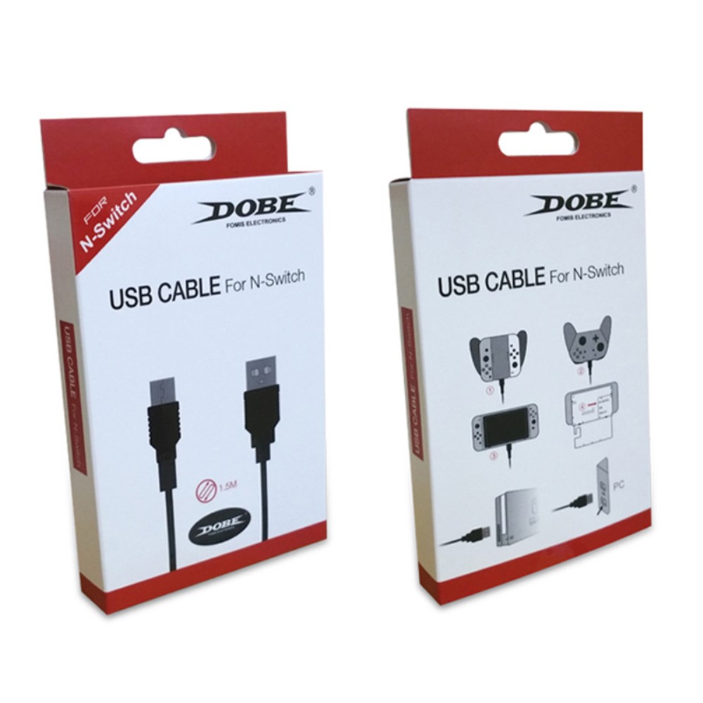 DOBE DOBE 1.5m USB-C Laddningskabel för Nintendo Switch Svart